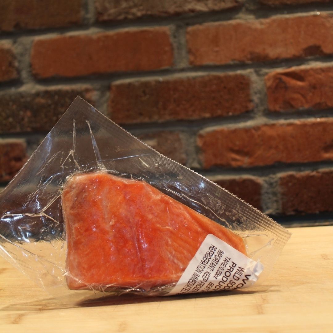 6 oz Wild-Caught Sockeye Alaskan Salmon Fillet : Thunder's Catch Salmon