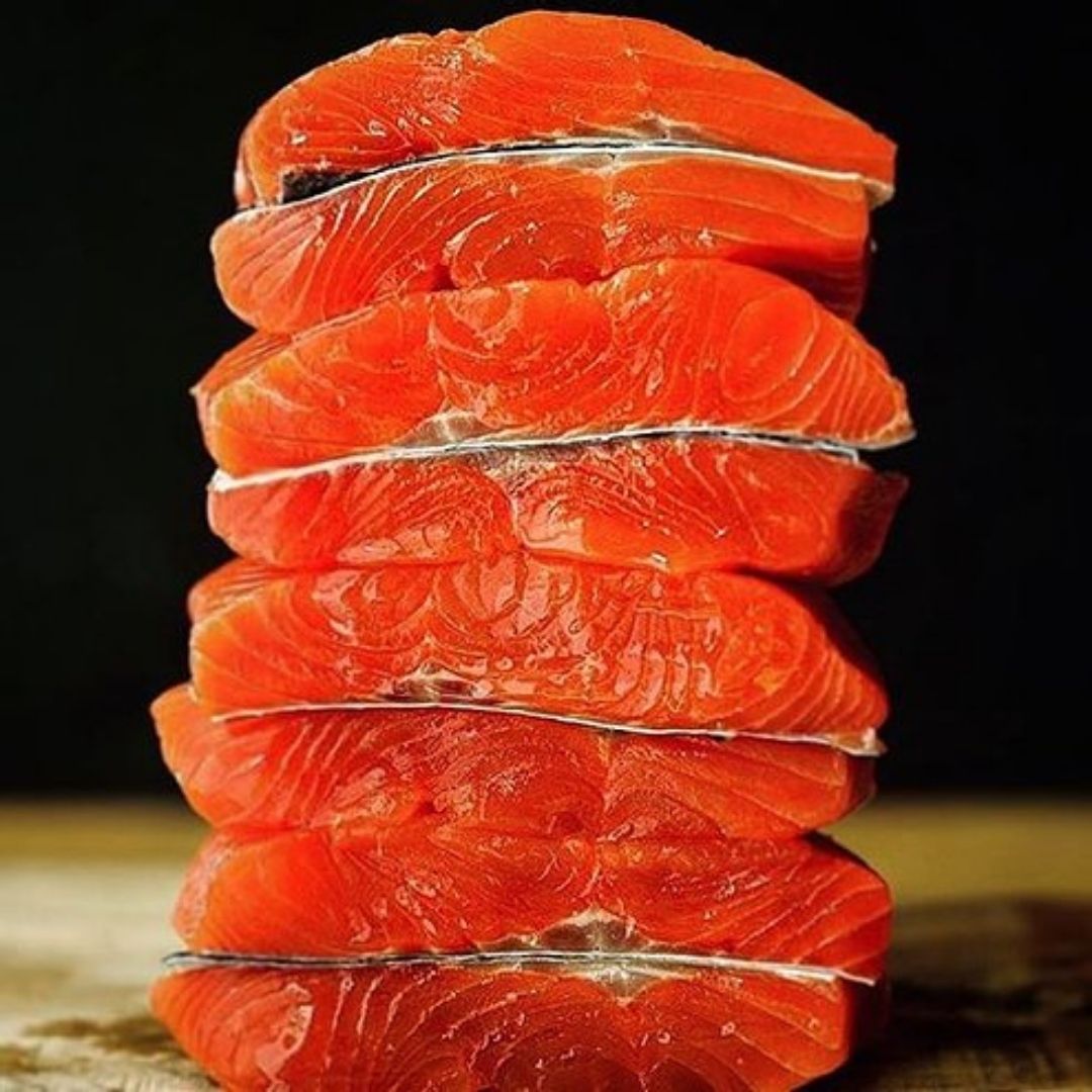 6 oz Wild-Caught Sockeye Alaskan Salmon Fillet : Thunder's Catch Salmon