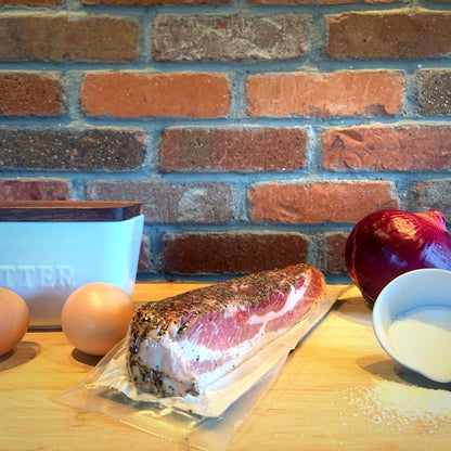 Natural Gralic-Pepper Smoked Bacon : Ranch Fresh Meats