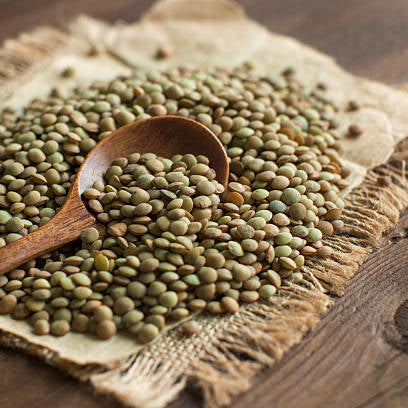 24 pounds Barber's Farms Green Lentils in 1 lb bags