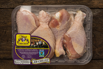 15 pounds Mary's Air Chilled Chicken Drumsticks Eco Tray Pack